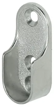 Garderoberørholder oval 30X15mm krom