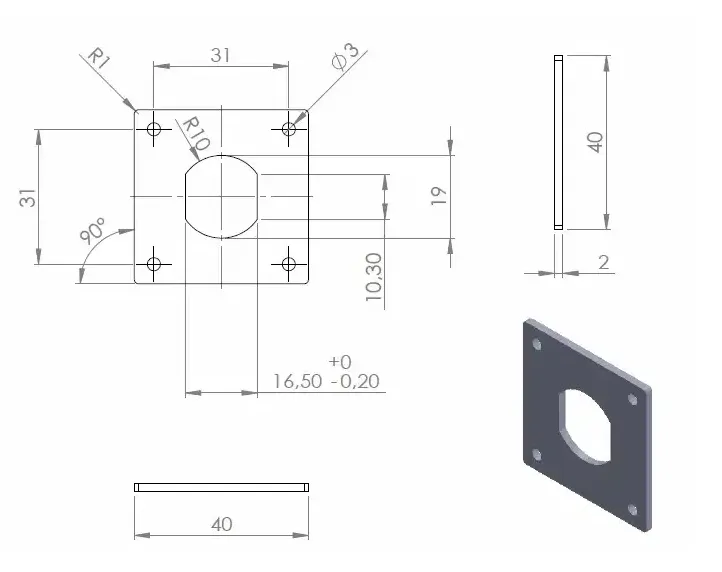 Metallplate Anti-Twist F/Padlockable Cam Locks