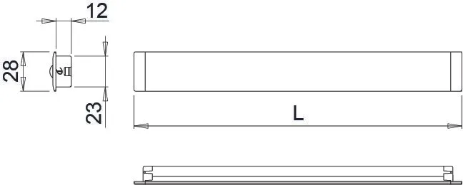 Profillist Icy  2m Aluminium