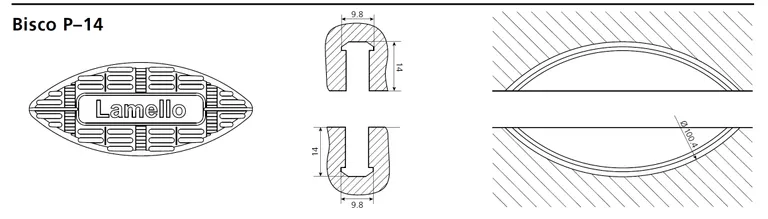 Lamello Bisco P 80stk