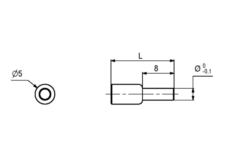 Hyllebærer 5/3mm forniklet
