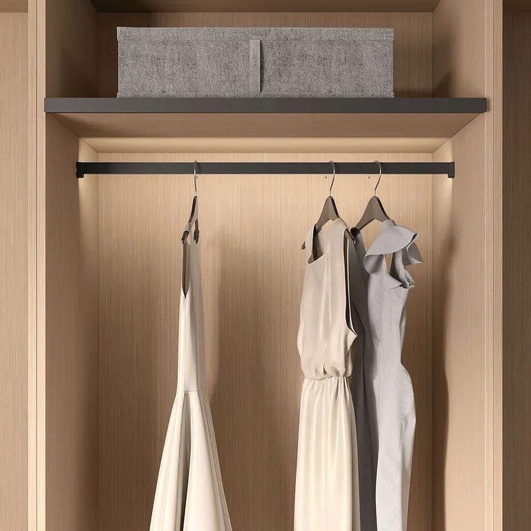 Garderobestang Kesseböhmer Conero Max 1220mm Svart