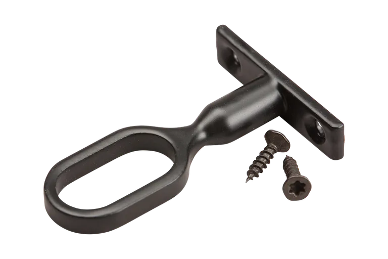 Midtholder Oval Ø30x15mm Til Garderoberør Sort