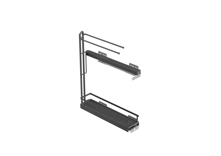 Uttrekk Kesseböhmer 150mm 1 hylle + håndkleholder antrasitt