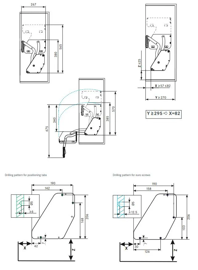 Overskaputtrekk Kesseböhmer iMove Dobbelt 600mm Antrasitt