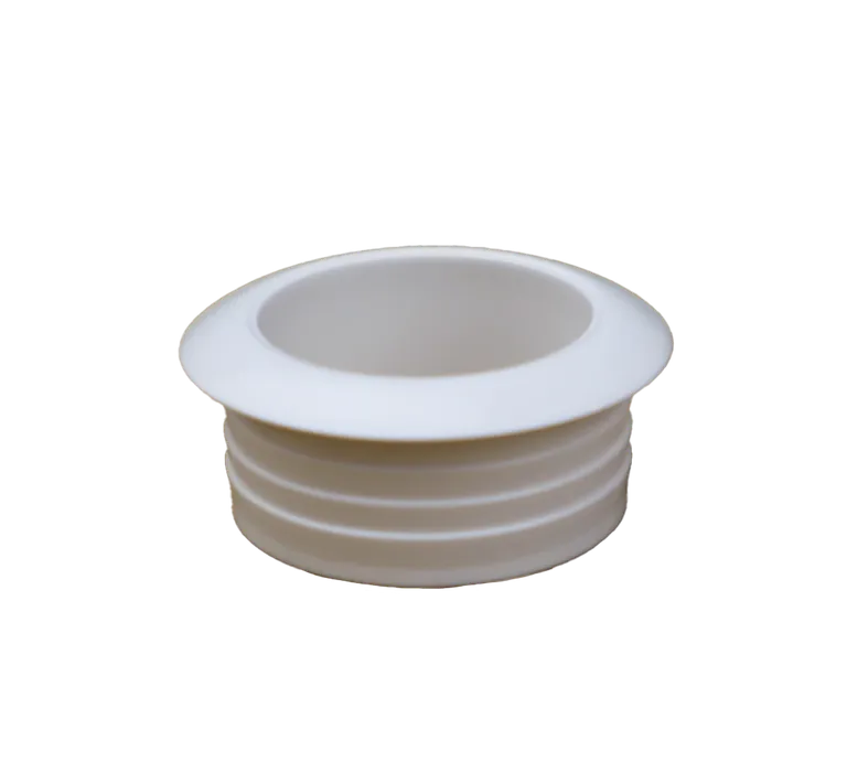 Rosett Trykklås 16mm Hvit