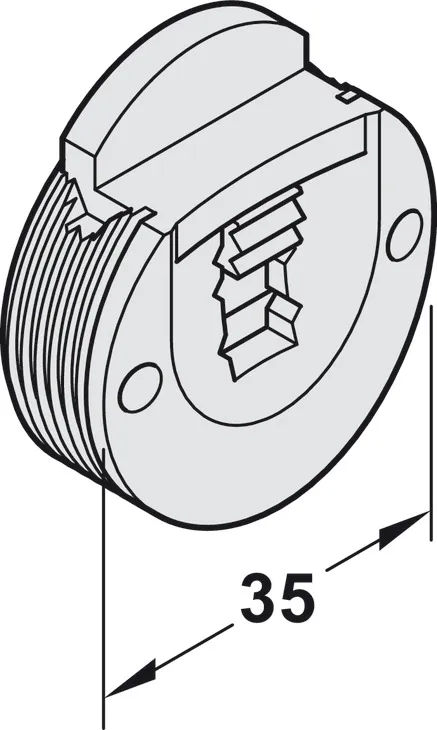 Skyvedørføring Toppstyring Plast Grå