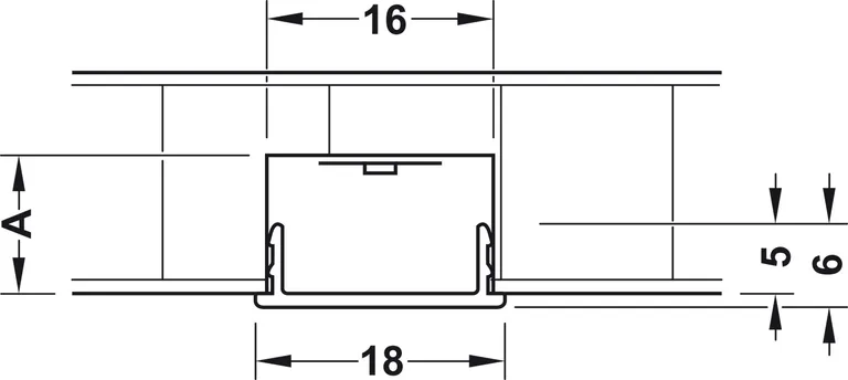 Plastglass For Led-Stripe 2,5m Hvit